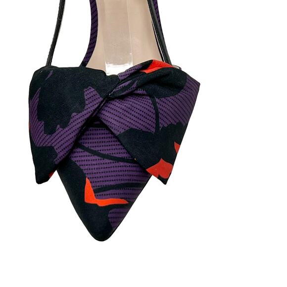 NWOB Kate Spade Marielle Floral Sling Back Kitten Heels Size 7 - Picture 4 of 7